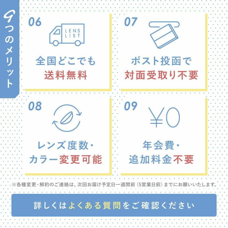 【定期購入】LENS LiST 1day クリア2ヶ月分 合計120枚 レンズリスト コンタクトレンズ