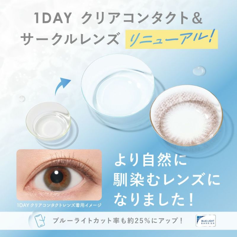 【全員もらえる！】LENS LiST 1day クリア お試しセット 5枚×2 合計10枚