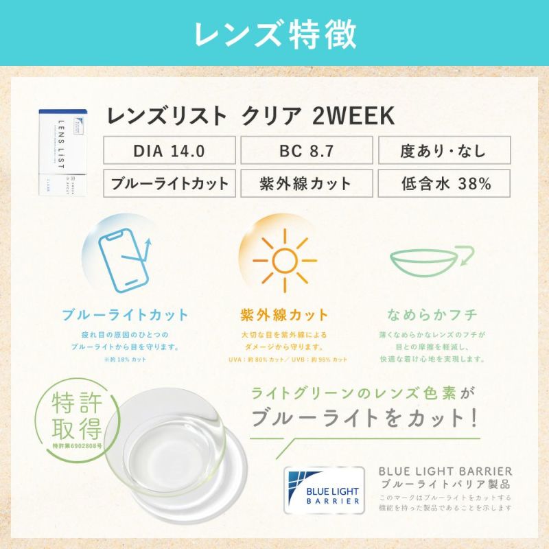 レンズ特徴